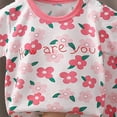 thumbnail image 4 of CAUYDY Toddler Baby Girl Summer Clothes Outfit Funny Letter T-Shirt Top Short Set Infant Girl Clothes 6 12 18 months 2T 3T 4T 5T 6T 7T 8T 9T Girls Summer Set (Sizes 5-6 Years,H03-Light Pink), 4 of 4
