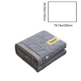 thumbnail image 3 of Summer Quilt, 150x200 cm Lightweight Washed Cotton Air-Conditioning Quilt, Gray Breathable Hypoallergenic Padding, Machine Washable, 1-Piece, 3 of 6