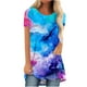 thumbnail image 1 of Blusa informal de manga corta con cuello redondo y estampado suelto de verano para mujer con estilo OAVQHLG3B Store  lin121212, 1 of 4