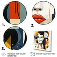 thumbnail image 3 of Designart "Portrait of a Woman in Art Deco Style I" Abstract Portraits Floater Framed Canvas Art Print, 3 of 7