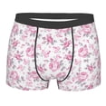 thumbnail image 4 of Goofa Rose Flowers Printed Men's Boxer Briefs Underwear, Moisture-Wicking Underwear, Trunk,Soft and Breathable Cotton Underwear-Small, 4 of 9