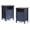 Navy Blue, variant on Farmhouse Nightstand, End Table, End Tables with Barn Door and Shelf, Modern Bed Side Table Rustic Gray Nightstands Set for Bedroom, Living Room, Set of 2, Gray Wash