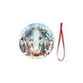 thumbnail image 2 of Wooden Nativity Scene Ornaments for Christmas Tree - Religious Decor with Carved Nativity Design, 2 of 9