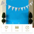 thumbnail image 2 of 4pcs Wave Pattern Pennant Bronzing Birthday Party Paper Decoration Hanging Flag, 2 of 8