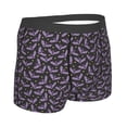 thumbnail image 4 of Uemuo Bat Purple Pattern Men's Boxer Briefs,Trunk Anti-Chafing,Comfortable, Durable, and Stylish Underwear-Small, 4 of 9