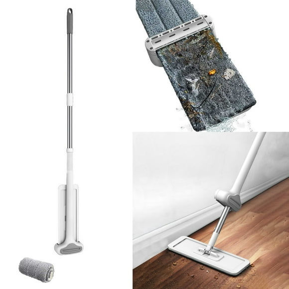 Dvkptbk Microfiber Mop for Floor Cleaning Wet Dry Degree Home Kitchen Hardwood Floor Flat Mops Large Mop Cleaning Supplies
