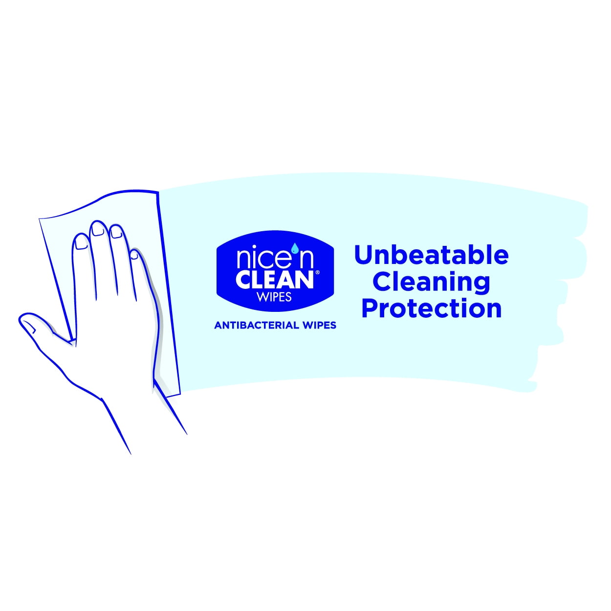 Nice 'N Clean Antibacterial Wipes, 20 Ct, (Pack of 5)