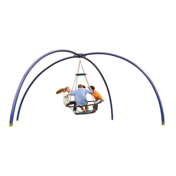 HearthSong Large Vortex Spinning Ring Swing and Sky Dome Arched Stand