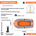 thumbnail image 2 of Bote Inflable Lancha Balsa Kondor 3000 Elite Bestway 3 Personas Con Remos, 2 of 4