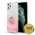 thumbnail image 2 of Kaleidio Case For iPhone 12 Pro Max (6.7") [Waterfall Quicksand] TPU Slim Gel [Ring Stand] Hybrid Skin Cover [Liquid Glitter Pink], 2 of 5