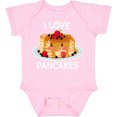thumbnail image 3 of Inktastic I Love Pancakes with Cute Stack of Pancakes Boys or Girls Baby Bodysuit, 3 of 5