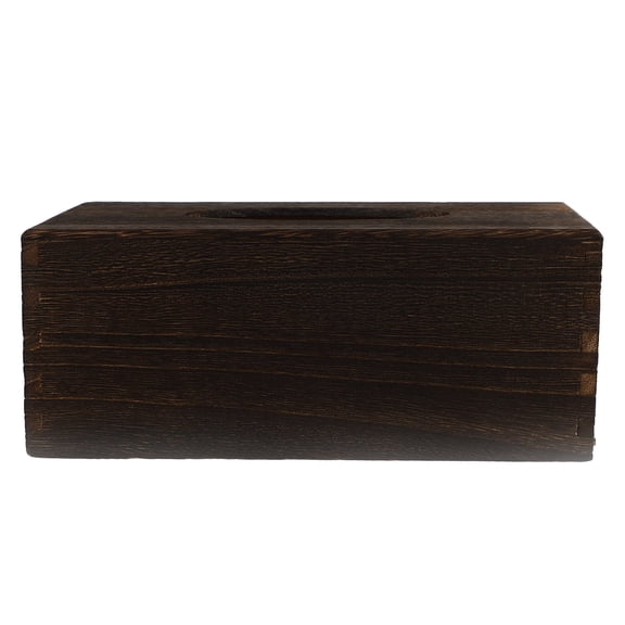 DRAFIDEEP Desk Tissue Box Holder Wooden 1PC 8.2X3.5X4.4in