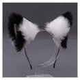 thumbnail image 1 of Furry Animal Cat Ears Diadema Cat Helmet Halloween Cosplay Party Soft, Color 7, 1 of 3