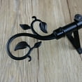 thumbnail image 2 of Embouts Décoratifs pour Tringle à Rideau/pôle de Fenêtre Noirs, 2 of 8