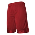 thumbnail image 2 of Ma Croix Mens Heavy Mesh Shorts with Zipper Pockets Basketball Elastic Gym Athletic Sportwear, 2 of 7