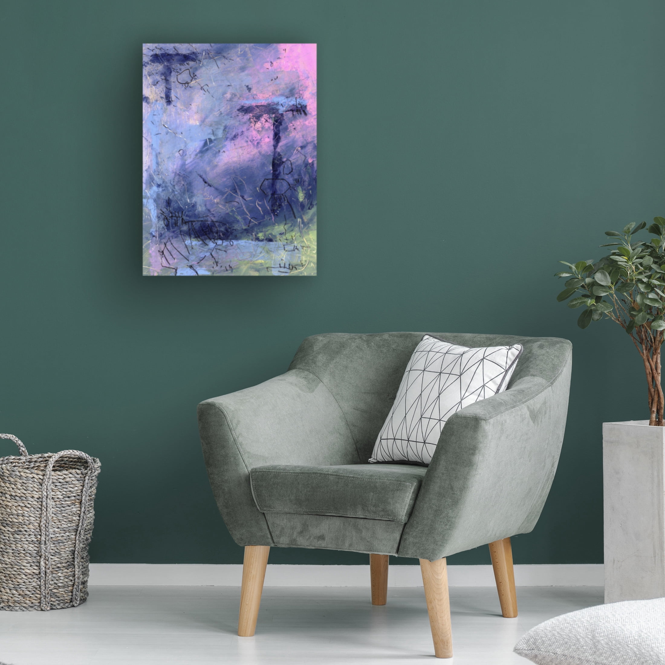 Canvas Wall Art - Randy Noble Fine Art 'Second Guide' Wall Art for Living Room, Bedroom, or Office Décor by Trademark Fine Art - 14 x 19 Inches