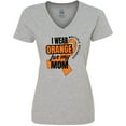 thumbnail image 3 of Inktastic I Wear Orange For My Mom Multiple Sclerosis Awareness Women's V-Neck T-Shirt, 3 of 5