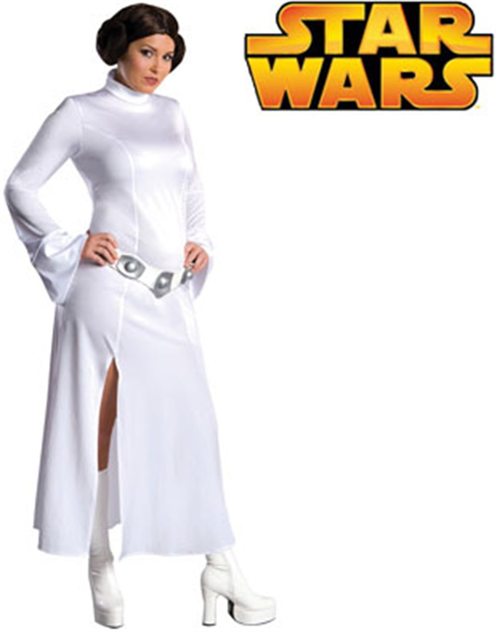 Definitie vertrekken vooroordeel Princess Leia Adult Halloween Costume, One Size - Women's 14-16 -  Walmart.com