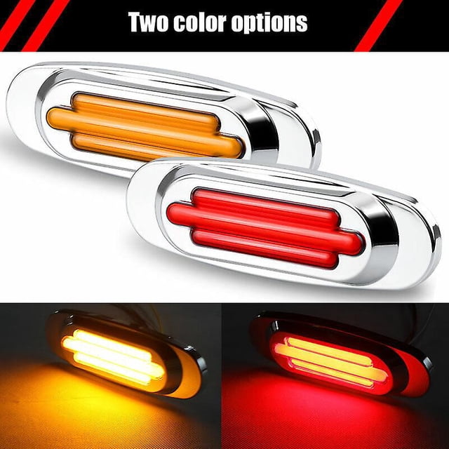 Ámbar rojo Led marcador lateral luces de giro señal de giro para camión remolque Rv Busyellow