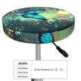 thumbnail image 4 of Naloa Enchanted Forest Butterfly A Round Bar Stool Cushion Cover 12-14 inch, Fits Kitchen, Office, Restaurant Chairs - {sizeName}14 inch, 4 of 7