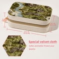 thumbnail image 5 of Map Section Decorative Velvet Jewelry Box with Removable Compartment - Portable Necklace Organizer - Great Gift!, 5 of 7