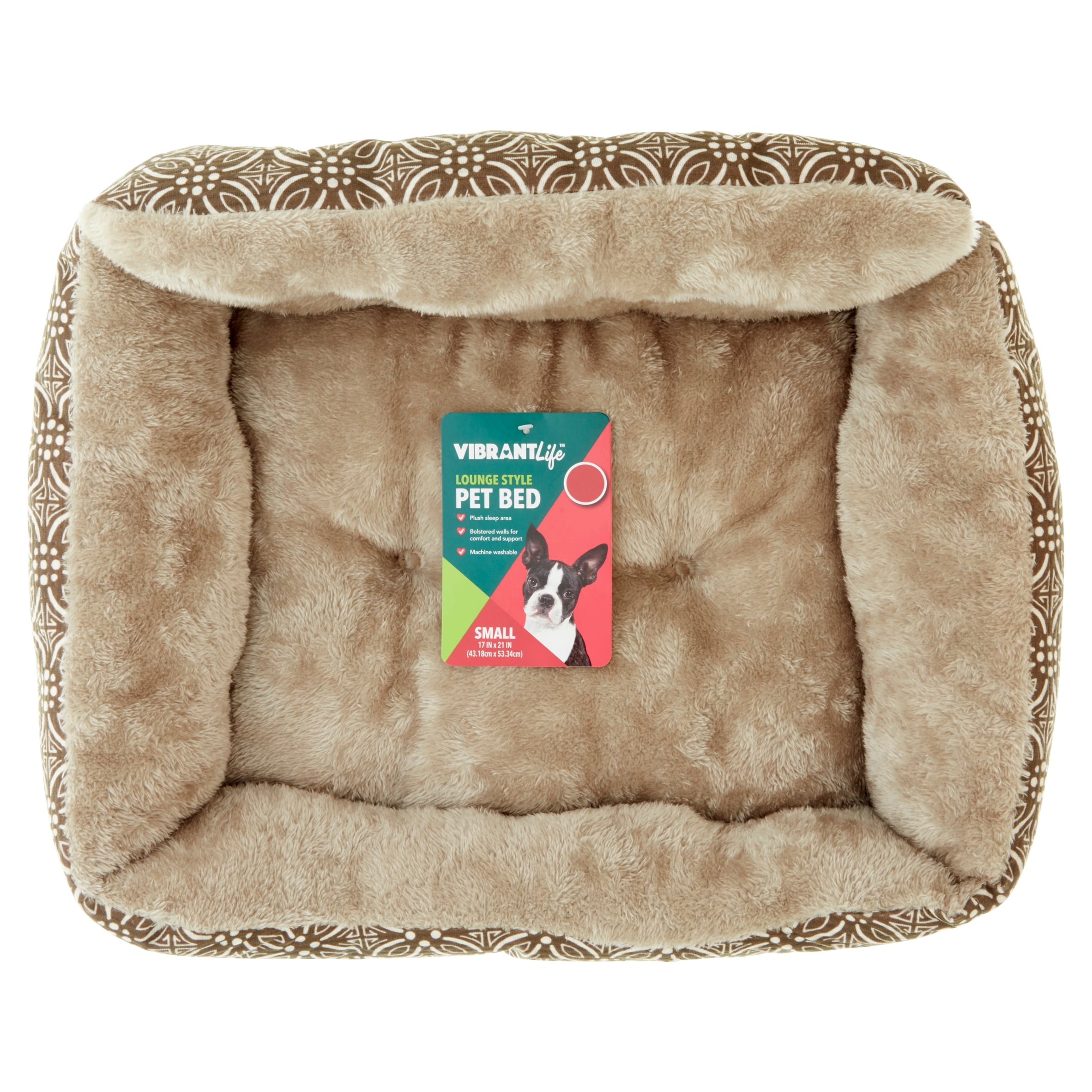 Vibrant life lounge top style pet bed