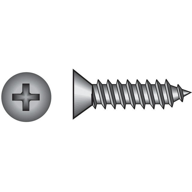 Tornillos para chapa HILLMAN No. 10 Ga. X 7,62 cm de largo, paquete de 100