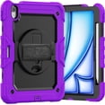 thumbnail image 1 of Funda Protectora para IPad Air de 11 Pulgadas, 10.9 Pulgadas con Soporte Giratorio de 360 ° (Morado), 1 of 9