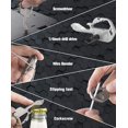 thumbnail image 4 of Jinsinto Multifunction Keychain, 24 in 1 Key Tools and Gadgets, Pocket Multi Tool, Outdoor Key Chain Tool for Father's Day Gift, Best Birthday Gifts for Dad, Husband, Men (Silver), 4 of 5