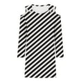 thumbnail image 4 of Wancir Women's Summer Maxi Dresses V Neck Cold Shoulder long Sleeve Casual Loose Long Split Dress, 4 of 5
