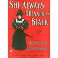thumbnail image 2 of Anonymous 14x18 Gold Ornate Wood Frame and Double Matted Museum Art Print Titled - She is Always Dressed in Black (1896), 2 of 4