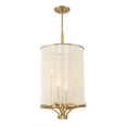 thumbnail image 3 of Warm Brass Four Light Chandelier from the Wynwood Collection, 3 of 5