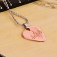 thumbnail image 5 of ammoon Metal Guitar Pick Necklace Zinc Alloy 1.2mm Thickness with Ball Chain, 5 of 6