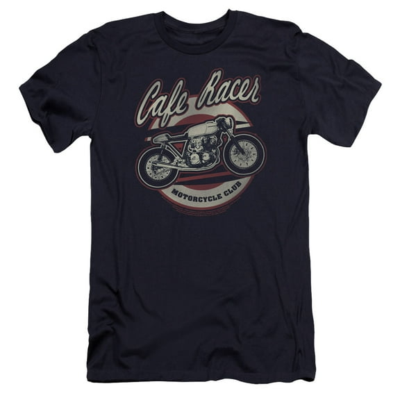 Honda Cafe Racer HBO S/S Adult 30/1 T-Shirt Navy