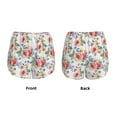 thumbnail image 5 of Xecao's Rose Flowers for a double-layer running short for women, perfect for gym, tennis, and more, featuring a convenient pocket., 5 of 9