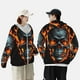 thumbnail image 4 of Fotbe Flame Metal Skull Chaqueta con Protección Solar UPF 50+ para Hombre y Mujer, Camisa con Capucha y Bolsillos-Medium, 4 of 7