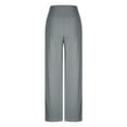 thumbnail image 4 of BLVB Women's Wide Leg Pants Casual High Waisted Workout Yoga Pants Comfy Solid Color Lounge Trousers, 4 of 5