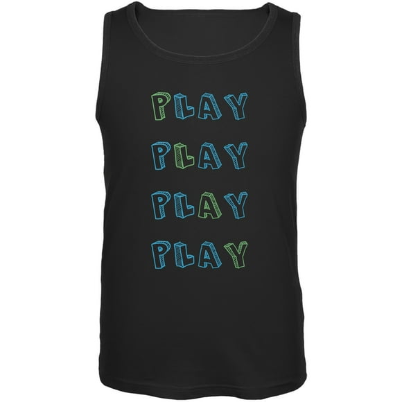 All About Play Black Adult Tank Top