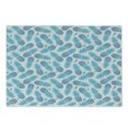 thumbnail image 1 of Pineapple Cutting Board, Foliage Silhouettes Exotic Fruits Eighties Vintage Design Inspirations, Decorative Tempered Glass Cutting and Serving Board, Small Size, Blue and Pale Blue, by Ambesonne, 1 of 1