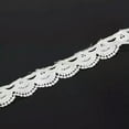 thumbnail image 6 of U8MO 1yard White Lace Wedding Sewing Applique Fabric Edge Trim Edging Ribbon lot-E# 30mm, 6 of 9