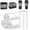White, variant on Mini Trash Can Bags for Auto Trash Bin, 120 Count Small Garbage Organizer Bags -Resistant, Liner Refills ( Trash Can is not Included), White
