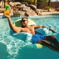 thumbnail image 5 of Big Joe Lazy Lounger No Inflation Needed Pool Float with Headrest and Footrest, Rolling Wave Lime Double Sided Mesh, Quick Draining Fabric, 3.5 feet Lounger, 5 of 8