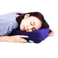 thumbnail image 4 of Almohada de terciopelo boca abajo, almohada de espuma viscoelástica de rebote, cojín para descansar la siesta, color morado, 4 of 8