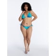 thumbnail image 2 of Hot Girl Summer by Megan Thee Stallion Women's and Women's Plus Miami Blue Side Tie Shell Bikini Bottoms, Sizes XS-3X, 2 of 6