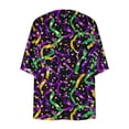 thumbnail image 4 of Cardigans For Women Chiffon Summer Kimono Short Sleeve Open Front Beach Kimono Hawaiian Floral Printed Lightweight Casual Chiffon Kimono Plus Size Beach Cover Up Elegant Sweat Boho Top Black L, 4 of 5