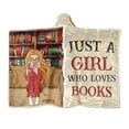 thumbnail image 1 of Wiueurtly Wearable Hooded Blanket Book Lover Reading Gift Creative Literary Gift Bookworm Gift Book Enthusiast Blanket, 1 of 9