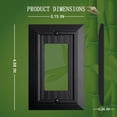 thumbnail image 2 of Funkiim Black Classic Beadboard Wall Plates,Light Switch Covers,Electrical Outlet Covers, Switch Plates of Various Combination, Nature Bamboo Fiber Wall plate (1 Gang Decorator 4PK), 2 of 6