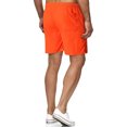 thumbnail image 2 of Innerwin Summer Short Pants Solid Color Men's Beach Shorts Vacation Drawstring Breathable Swim Trunks Orange 5XL, 2 of 3