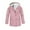 Pink, variant on Mercatoo Kids Rain Jacket Boys Girls Lightweight 𝗪aterproof Raincoat Full Zip Up Youth Button Down Coat Hooded Windbreaker