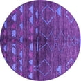 thumbnail image 1 of Ahgly Company Indoor Round Solid Purple Modern Area Rugs, 7' Round, 1 of 4